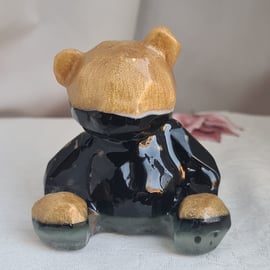 Gorgeous Black and Gold Bear - Keepsake Gift