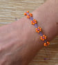 Beaded Flower Bracelet, Daisy Chain Bracelet,Boho Summer Style (STK-0009)