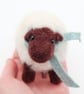 Winter Woolly Sheep - Handmade Needle Felted Decoration Birthday Christmas Gift - Image 4