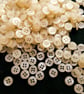 10mm, 4-hole off-white buttons in packs of 20, 50 or 100, small buttons - Image 3