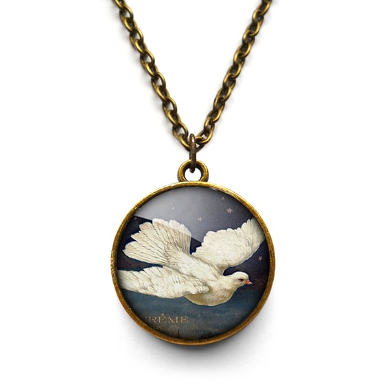 Vintage Dove Necklace (ER09)