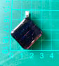 Midnight Stripe Dichroic Glass Pendant Necklace  - Image 2