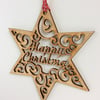 'Happy Christmas' star (medium)