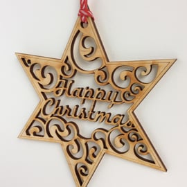 'Happy Christmas' star (medium)