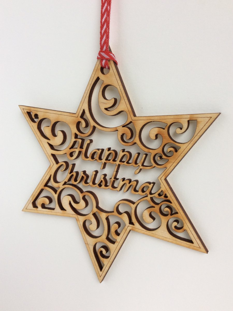 'Happy Christmas' star (medium)
