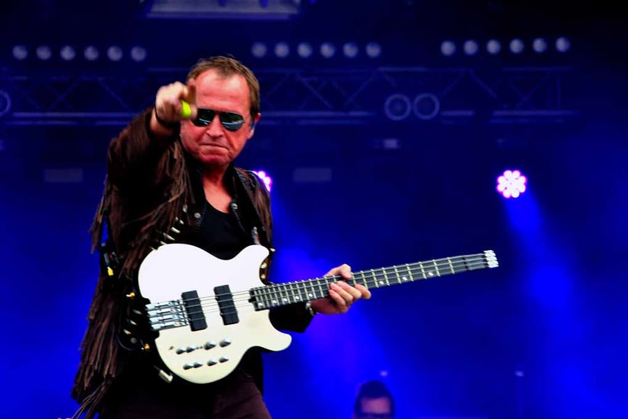 Mark King Level 42 In Concert Photograph Print
