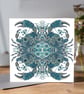 Crab Kaleidoscope Greeting card - Image 1