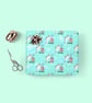 Shark Gift wrap, jaws wrapping paper, have a jawsome birthday, shark pun gift wr - Image 5