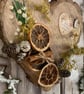 Rustic Christmas Wall Hanging with Dried Orange, Cinnamon & Pinecones. - Image 3