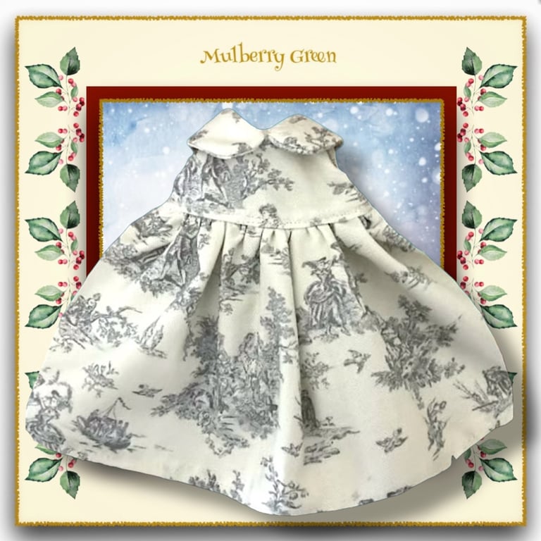 French Style Print Dress 