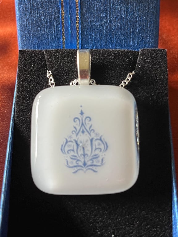 Bespoke Handcrafted Artisan Christmas Tree Pendant.
