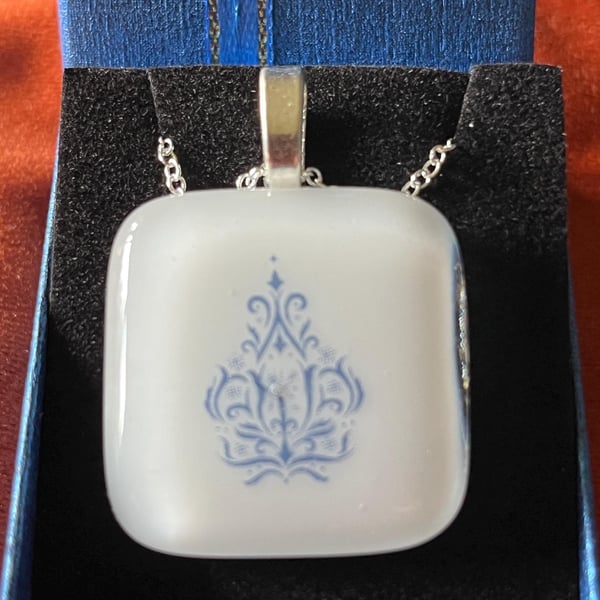 Bespoke Handcrafted Artisan Christmas Tree Pendant.
