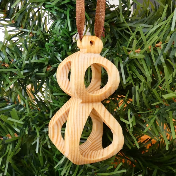 One of a Kind Wooden 3D Christmas Decoration