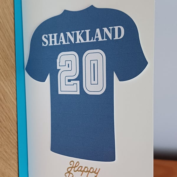 A6 Shankland Scotland FC Birthday Card