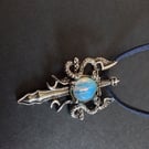 Moonstone pendant. Blue moonstone. Ref 508