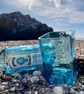 Upcycled Bombay Sapphire Glass Tumbler: Eco-Friendly Gin Barware