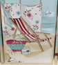 Beside the seaside deckchair Happy Birthday card - Image 2