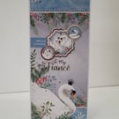 Fiance Christmas Card - With Love at Christmas - Majestic Swan 