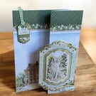 Loyal Friend Vintage Dog Card. Zig Zag Handmade Greeting Card for a Dog Lover