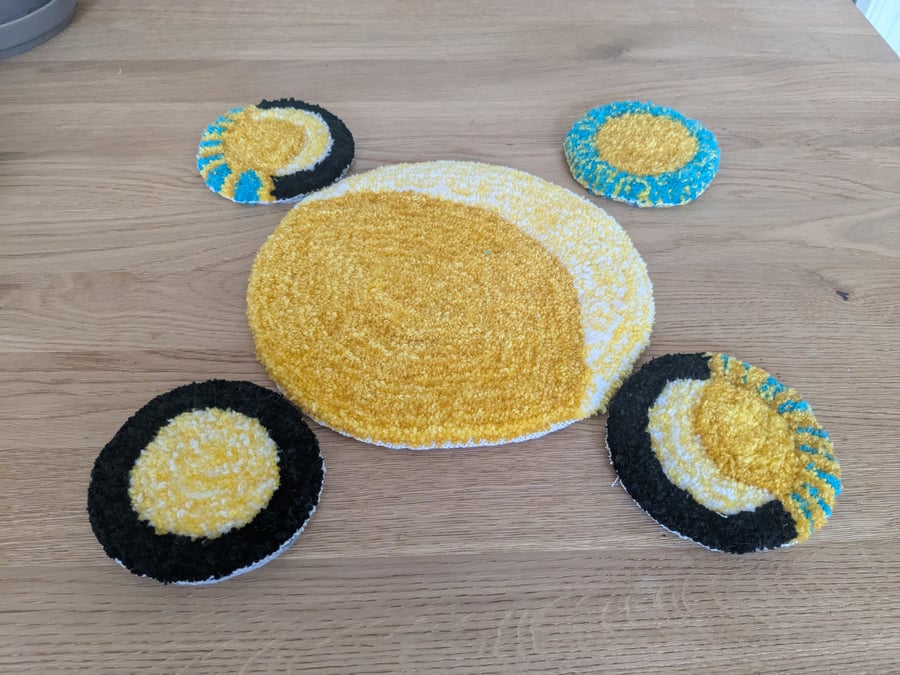 Table Rug and Coasters