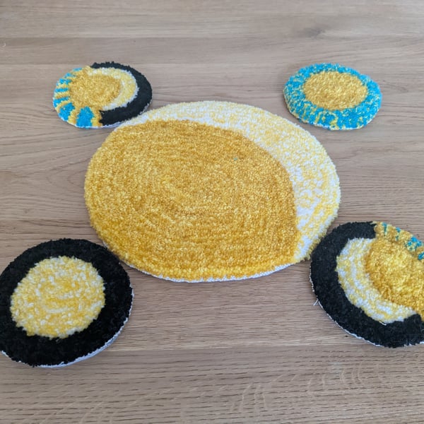 Table Rug and Coasters