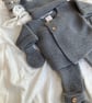Hand Knitted Baby Boy's Complete "Coming Home" Matinee Set (newborn) - Image 1