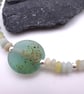lampwork glass amazonite gemstone bracelet - Image 4