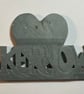 Love Kernow hand cut from Devonian Mudstone