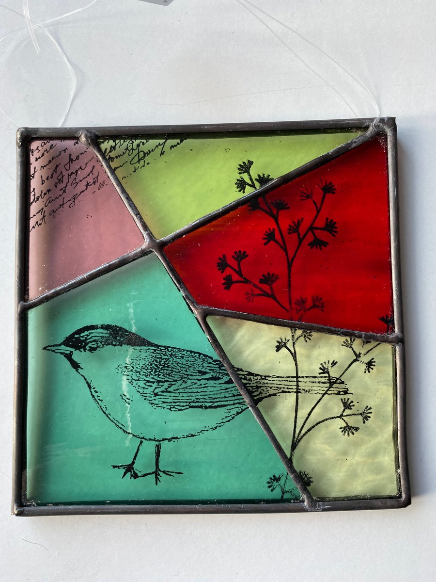 Screen Printed Bird Panel