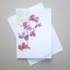 original hand painted floral greetings card ( ref FA 344 R7 )