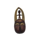 african Baule mask fridgemagnet, tribal art decor, rustic kitchen decoration, 