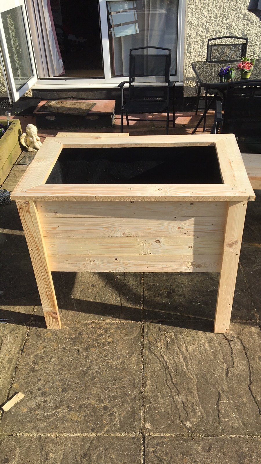 wooden garden raised planter 