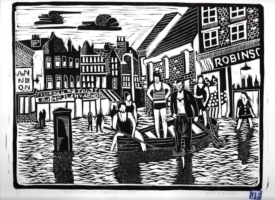 Have an image made into a linocut print by John Freeman 