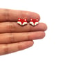 Fox Stud Earrings - Handpainted - Bird Earrings
