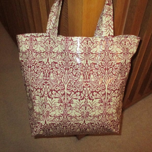William Morris Brother Rabbit Oilcloth Tote Bag