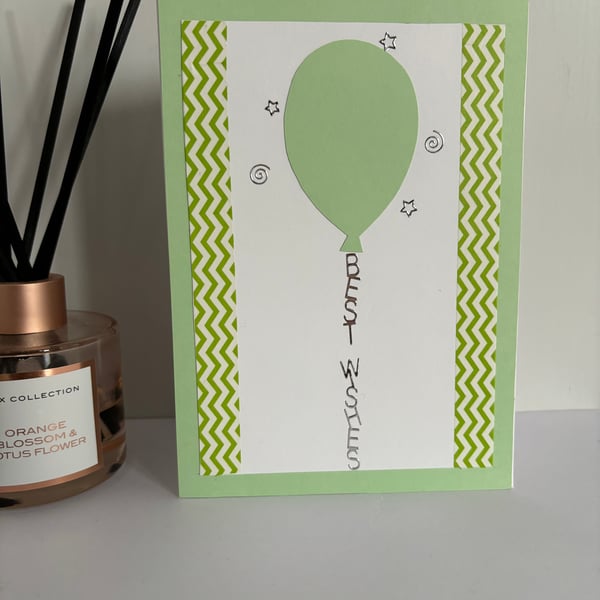 Green Balloon Best Wishes