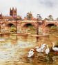 Hereford . Signed Special Edition Print 