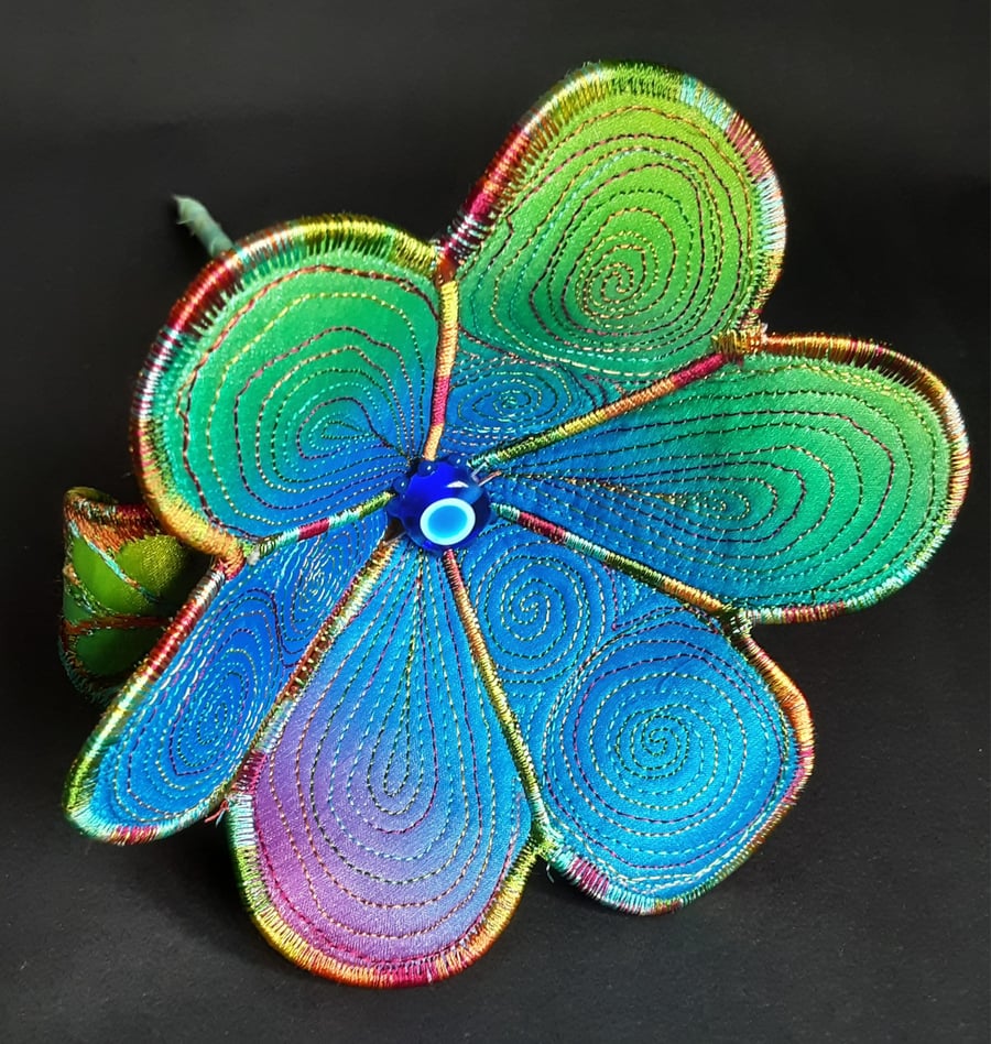 Textile Art Flower