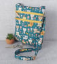 Cross body bag, dog walking bag, phone bag, cats