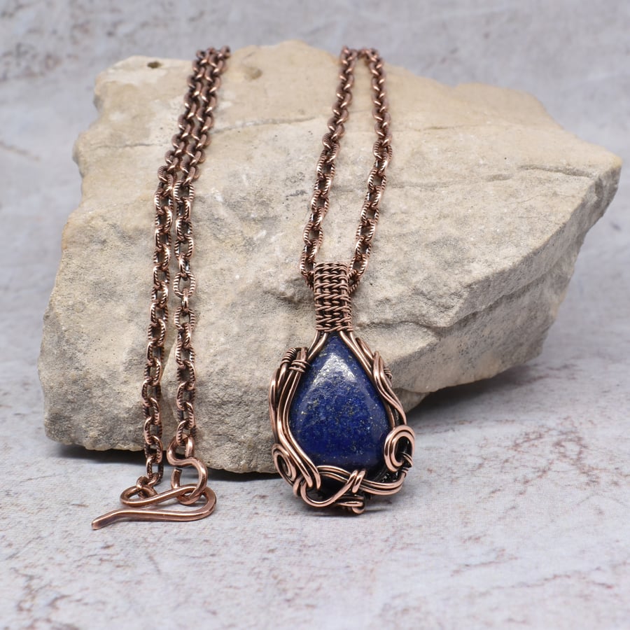 Lapis Lazuli and Copper Necklace