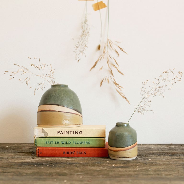 Dome or Mini Flower Vase Moorland Series