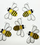 Stained Glass Bee Suncatcher Large  - Handmade Hanging Decoration  - Image 3