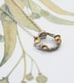 Dainty silver lichen necklace, nature inspired jewellery, unique jewellery gift  - Image 4