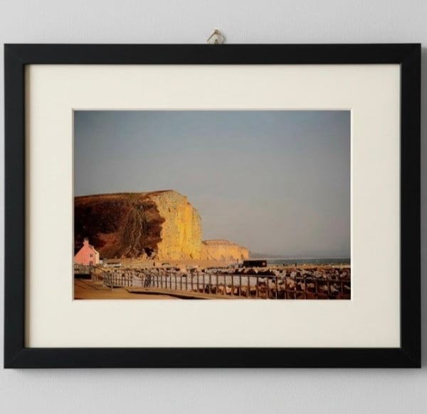 West Bay Golden Cliffs Print - Dorset Jurassic Coast Wall Art
