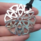 Large Sterling Silver Snowflake Pendant