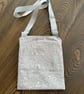 Light Gray Thistle Pattern Cross Body Dog Walking Messenger Bag - Image 2