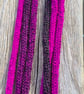 Wool Rope Necklace Sparkly Yarn Purples 