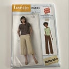 Sewing pattern, uncut, Lisette Butterick B6183, trousers, top, 