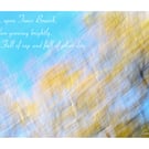 Impressionist Tree Photography Print With Emily Bronte Quote