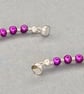 Elegant Ametrine & Purple Cultured Pearl Graduated Collar Necklace and Earrings - Image 5